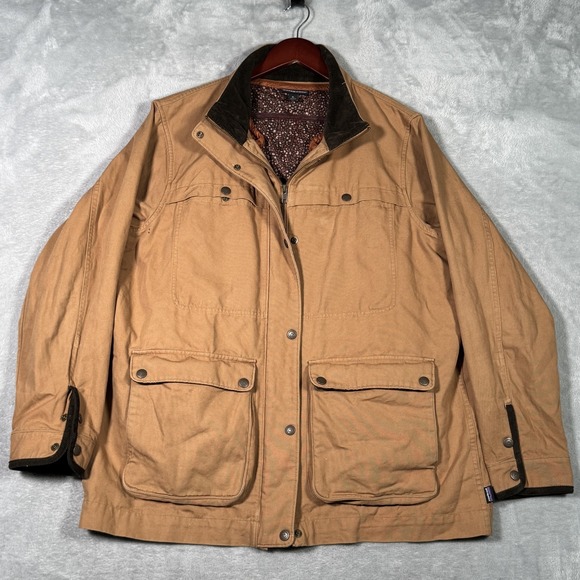 Patagonia Jackets & Blazers - Patagonia Jacket Womens XL Brown Canvas Prairie Dawn 3-in-1 Barn Coat